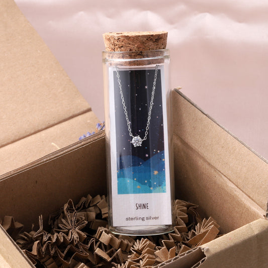 ST3005/S SHINE Sparkle Necklace SILVER