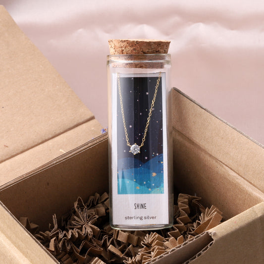ST3005/G SHINE Sparkle Necklace GOLD