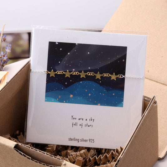 BC3007/G YOU'RE A SKY FULL OF STARS stars bracelet GOLD