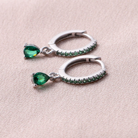 HP197/198 Classic hoop teardrop hanging GREEN