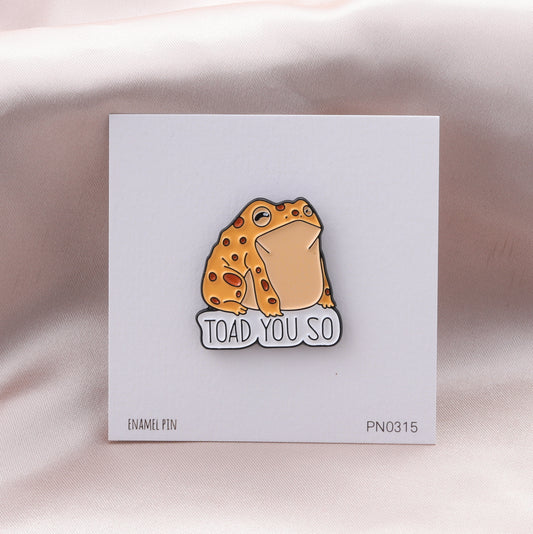 PN0315 TOAD YOU SO - Yellow toad