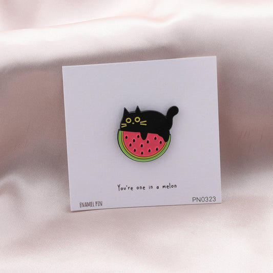 PN0323 YOU'RE ONE IN A MELON - Cat on watermelon