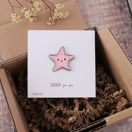 PN0163 Sucker for you starfish pin