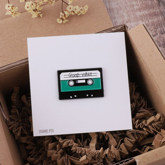 PN0182 Good vibes cassette tape pin